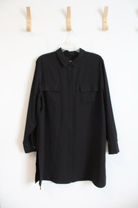 Chico's Black Button Down Long Sleeved Dress | 3 (16/18)