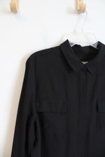 Chico's Black Button Down Long Sleeved Dress | 3 (16/18)