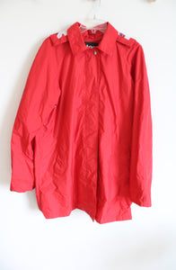 Totes Red Rain Coat | L