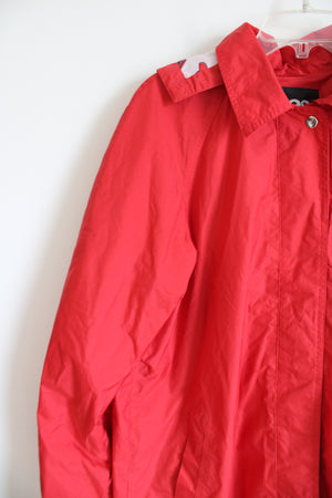 Totes Red Rain Coat | L