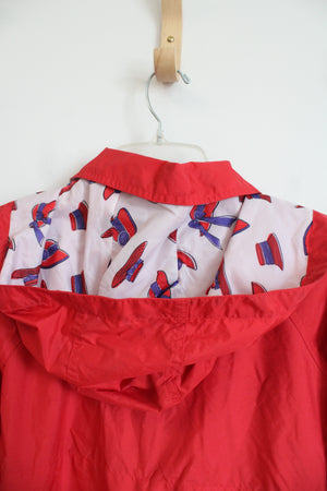 Totes Red Rain Coat | L