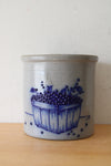 Salmon Falls Stoneware Blueberry Basket Crock