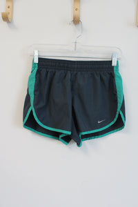 Nike Gray & Green Athletic Shorts | XS