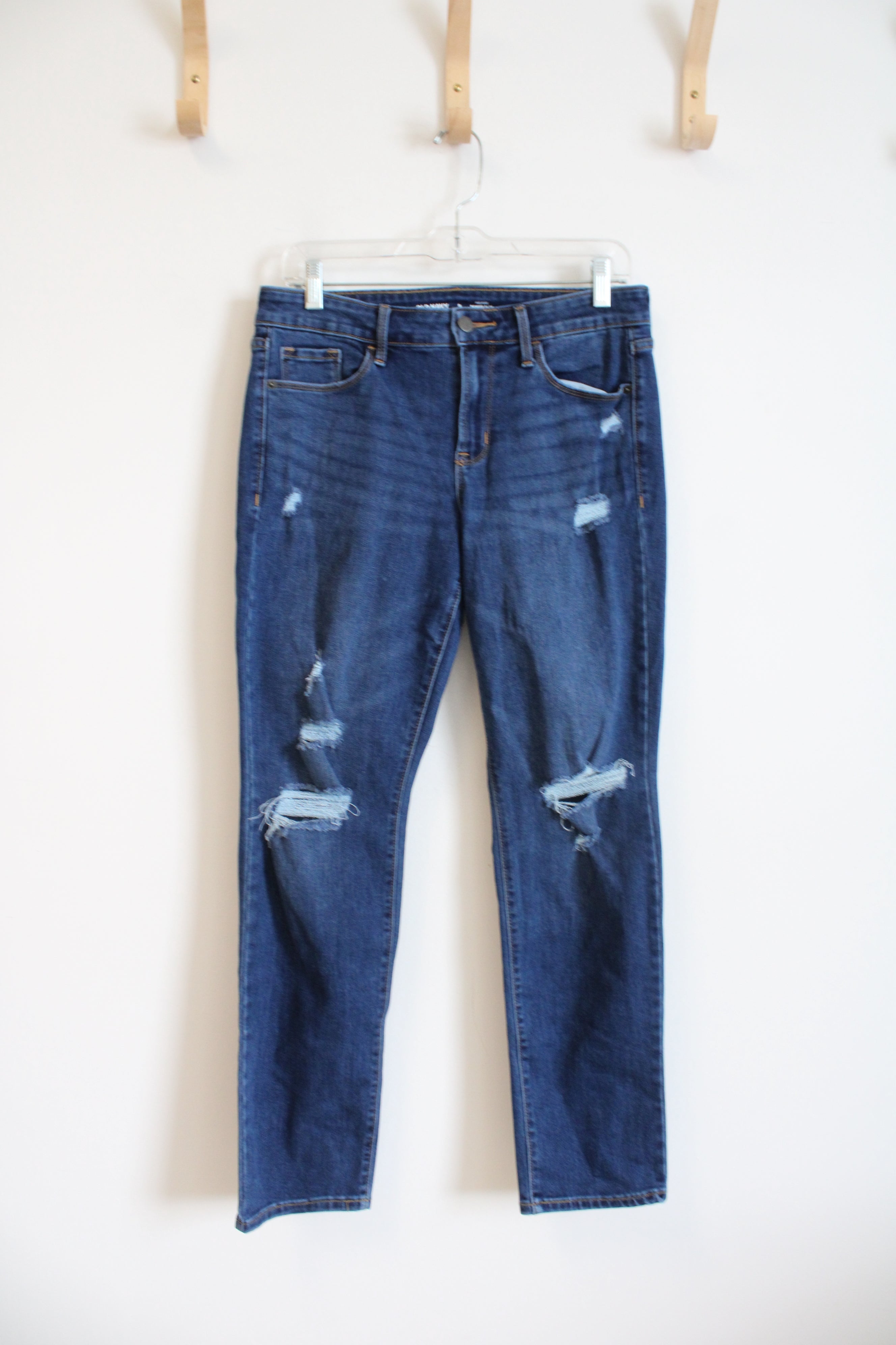 Old Navy Mid-Rise Power Slim Straight Jeans | 8