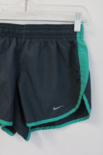 Nike Gray & Green Athletic Shorts | XS