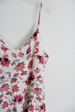 LOFT White Pink Floral Paisley Dress | 14