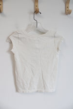 NEW Happily Grey Off-White Crop Top | M