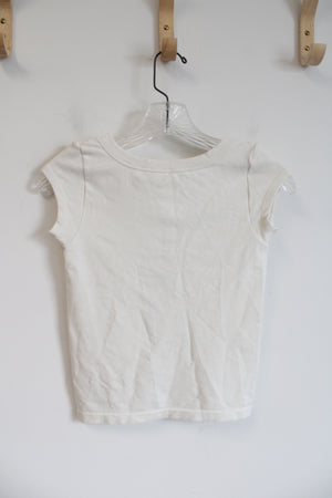 NEW Happily Grey Off-White Crop Top | M