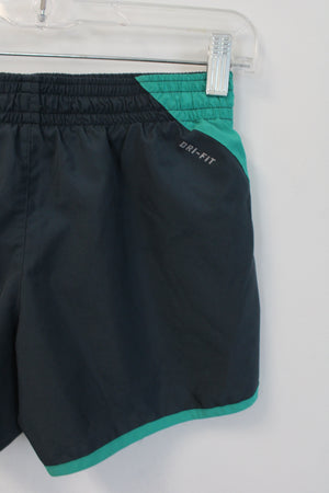 Nike Gray & Green Athletic Shorts | XS