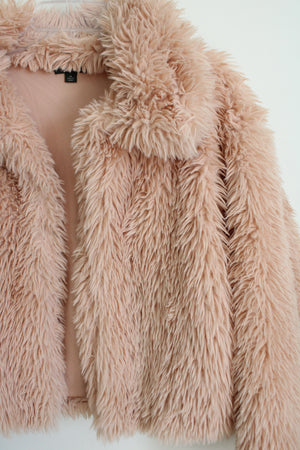 Wild Fable Pink Faux Fur Jacket | XS