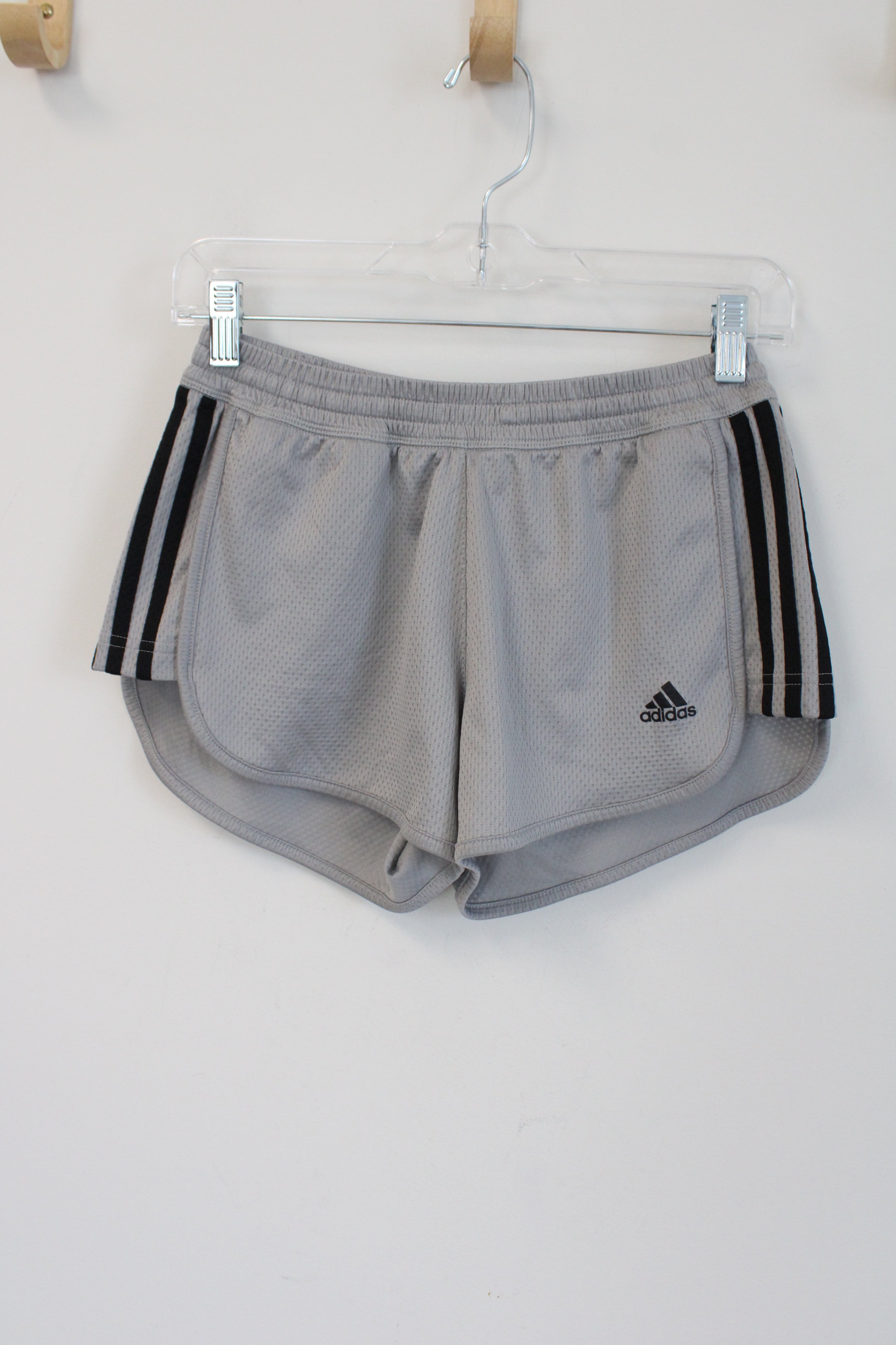 Adidas Gray & Black Athletic Shorts | XS