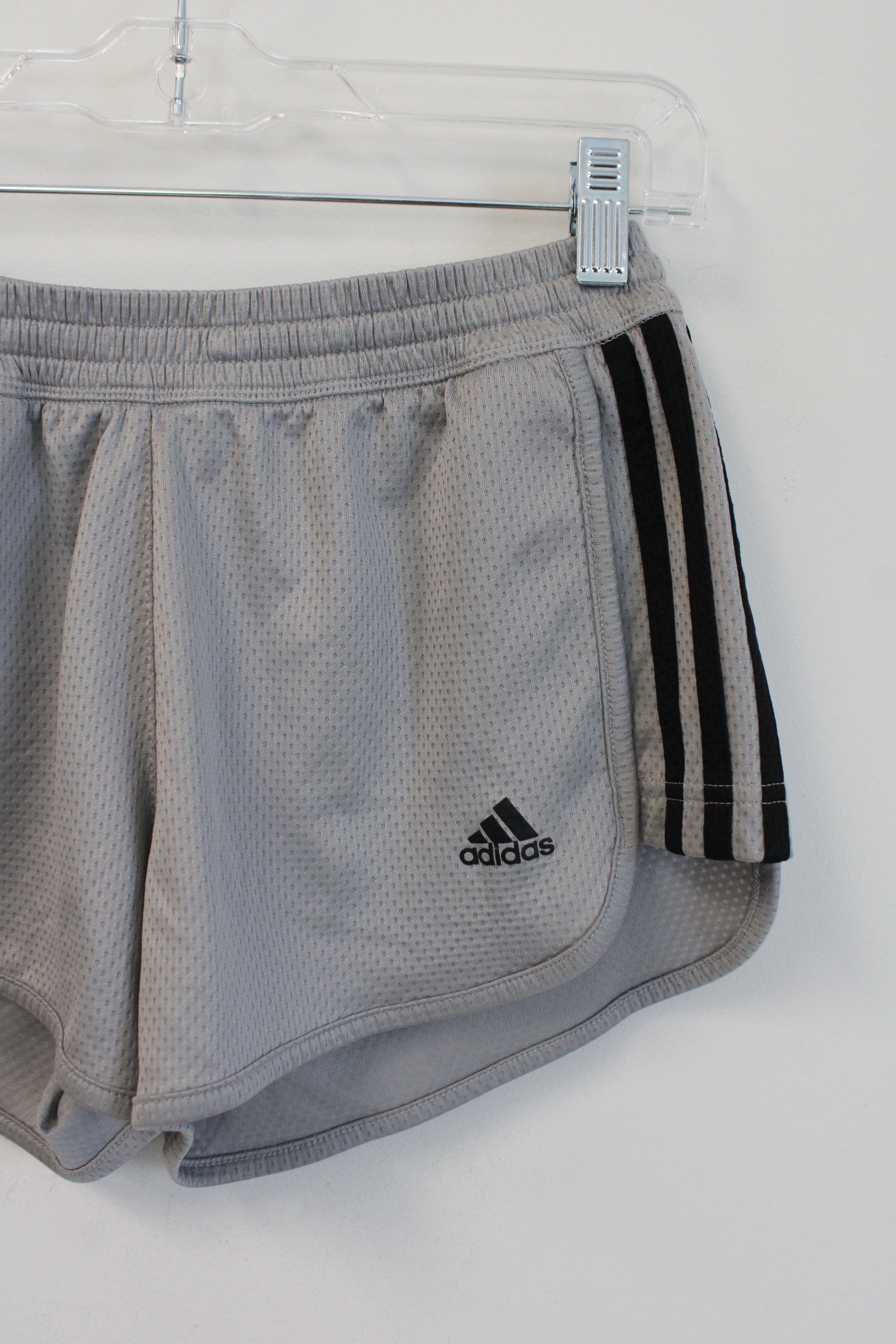 Adidas Gray & Black Athletic Shorts | XS