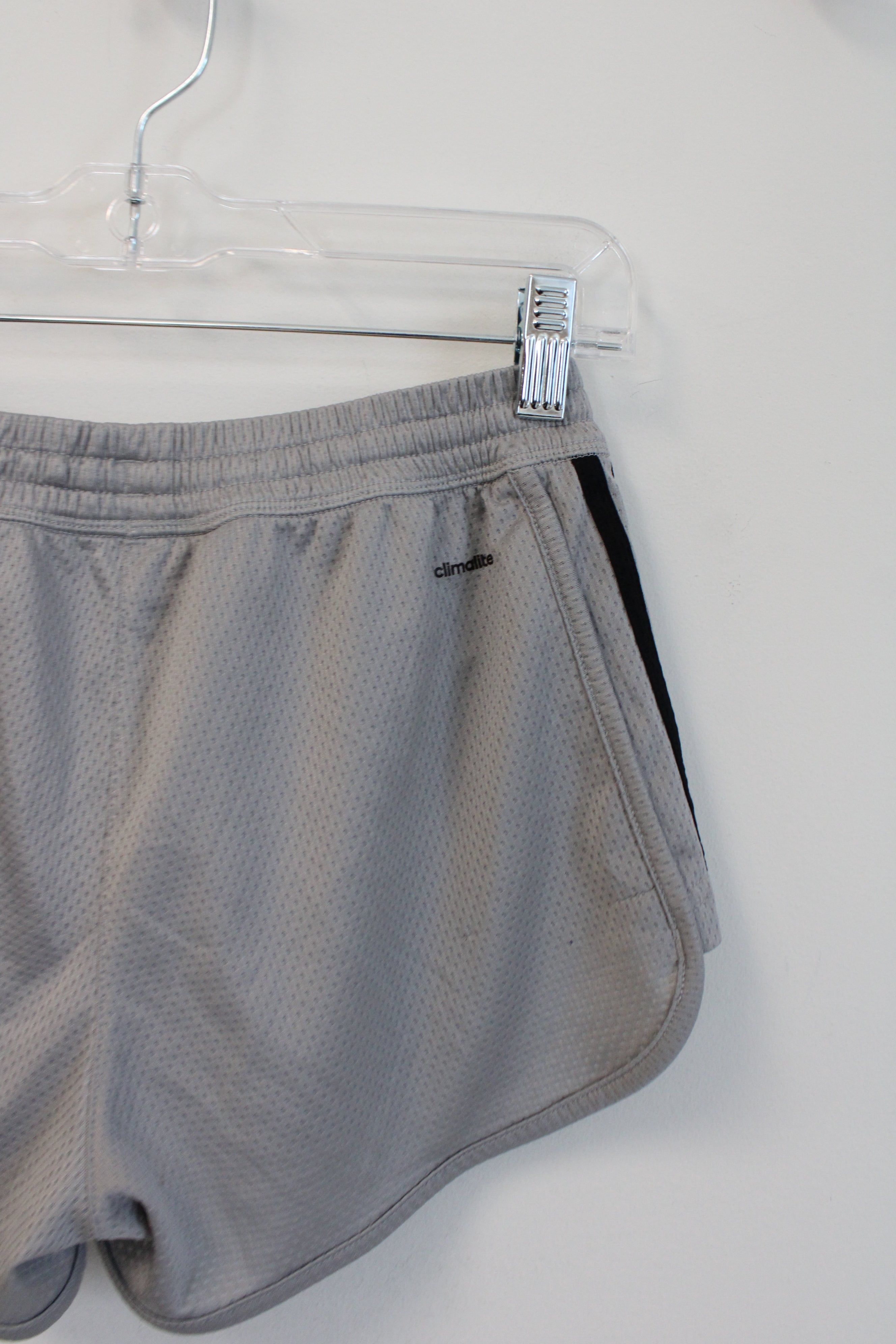 Adidas Gray & Black Athletic Shorts | XS