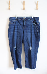 Ava & Viv Distressed Cropped Jeans | 22W