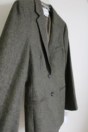 NEW Evan-Picone Green Wool Blazer | 6