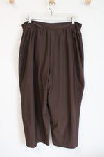 Spanx Brown Wide Leg Pants | XL