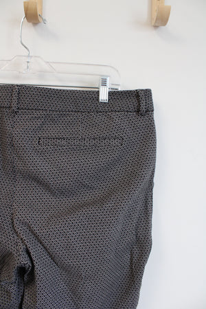 Old Navy Black and White Print Pixie Mid-Rise Pants | 16