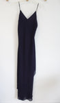 Zum Zum By Niki Livas Vintage Eggplant Purple Chiffon Slip Style Gown | S/M