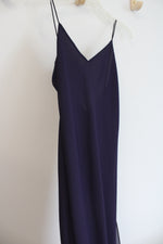 Zum Zum By Niki Livas Vintage Eggplant Purple Chiffon Slip Style Gown | S/M