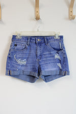 Kancan Blue Ripped Shorts | 7