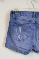 Kancan Blue Ripped Shorts | 7