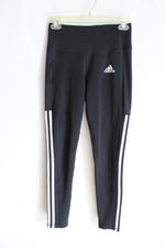 Adidas Black & White Athletic Leggings | S