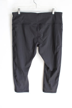 NEW Avia Black Athletic Capri Pants | XXL (20)