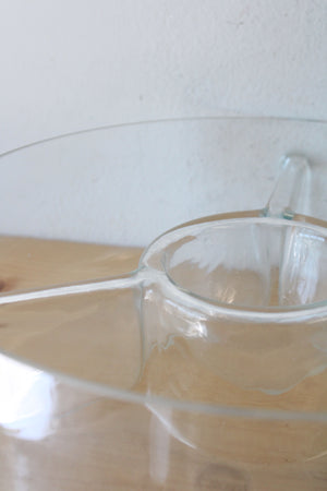 Colony Clear Glass Divided Bowl