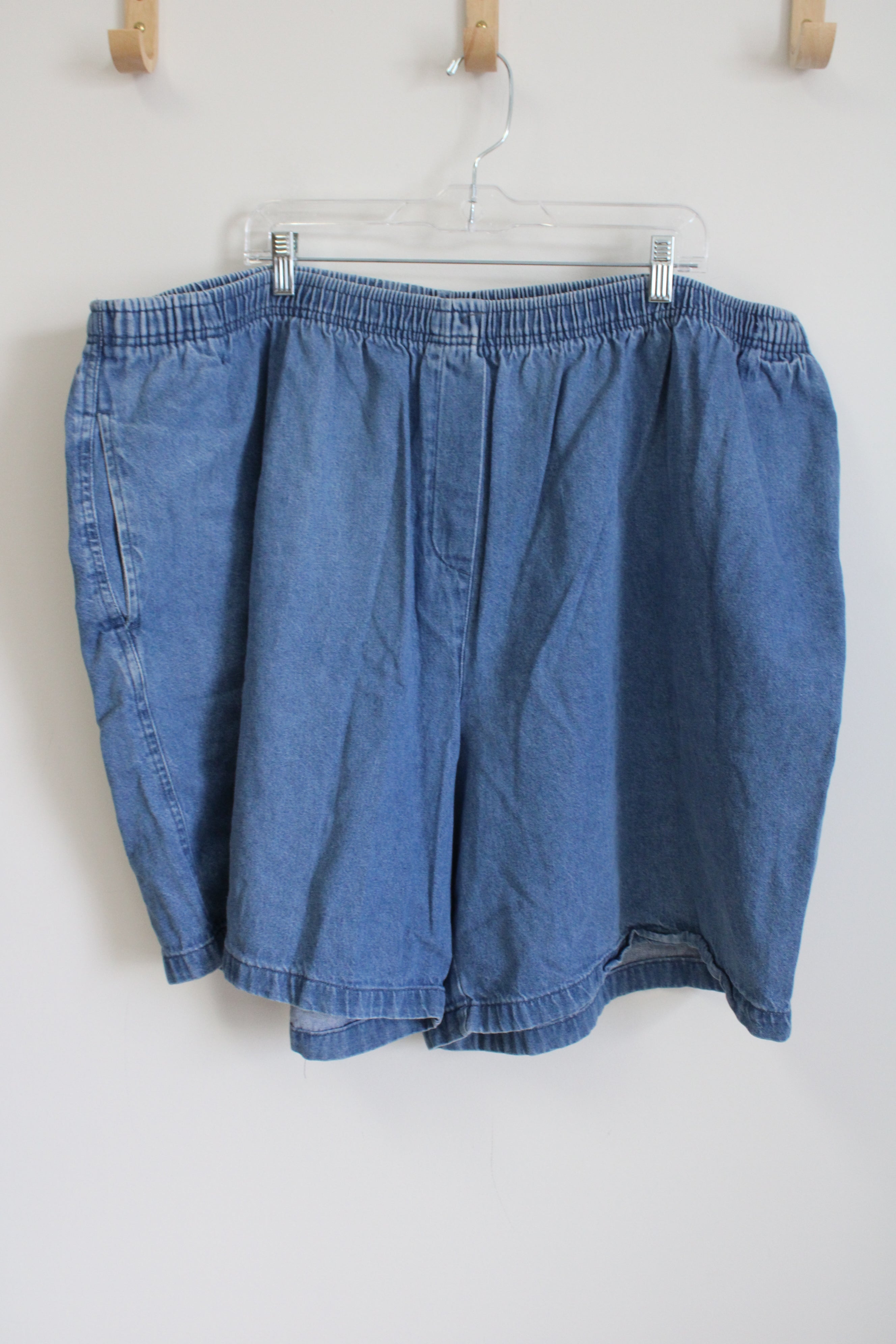 Woman Within Blue Denim Shorts 34W Jubilee Thrift