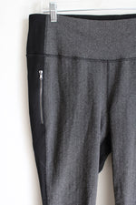 Old Navy Active Black & Gray Athletic Leggings | XL (16)