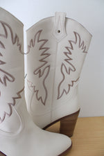 NEW Maurices White Heeled Cowgirl Boots | Size 11