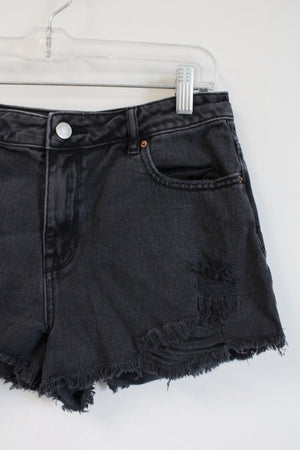 Pac Sun Faded Black Ripped Shorts | 27