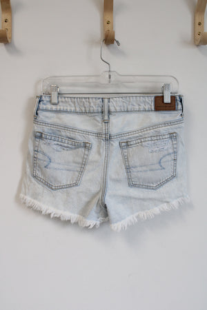 American Eagle Faded Blue Ripped Shorts | 4