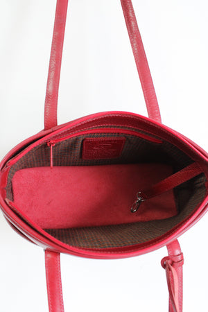 NEW Brighton Deep Red Leather Shoulder Purse