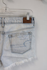 American Eagle Faded Blue Ripped Shorts | 4