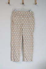 Spartina Tan Print Dress Pants | L