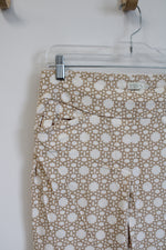 Spartina Tan Print Dress Pants | L