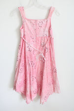 Bonnie Jean Sleeveless Pink Tie Dress | 16