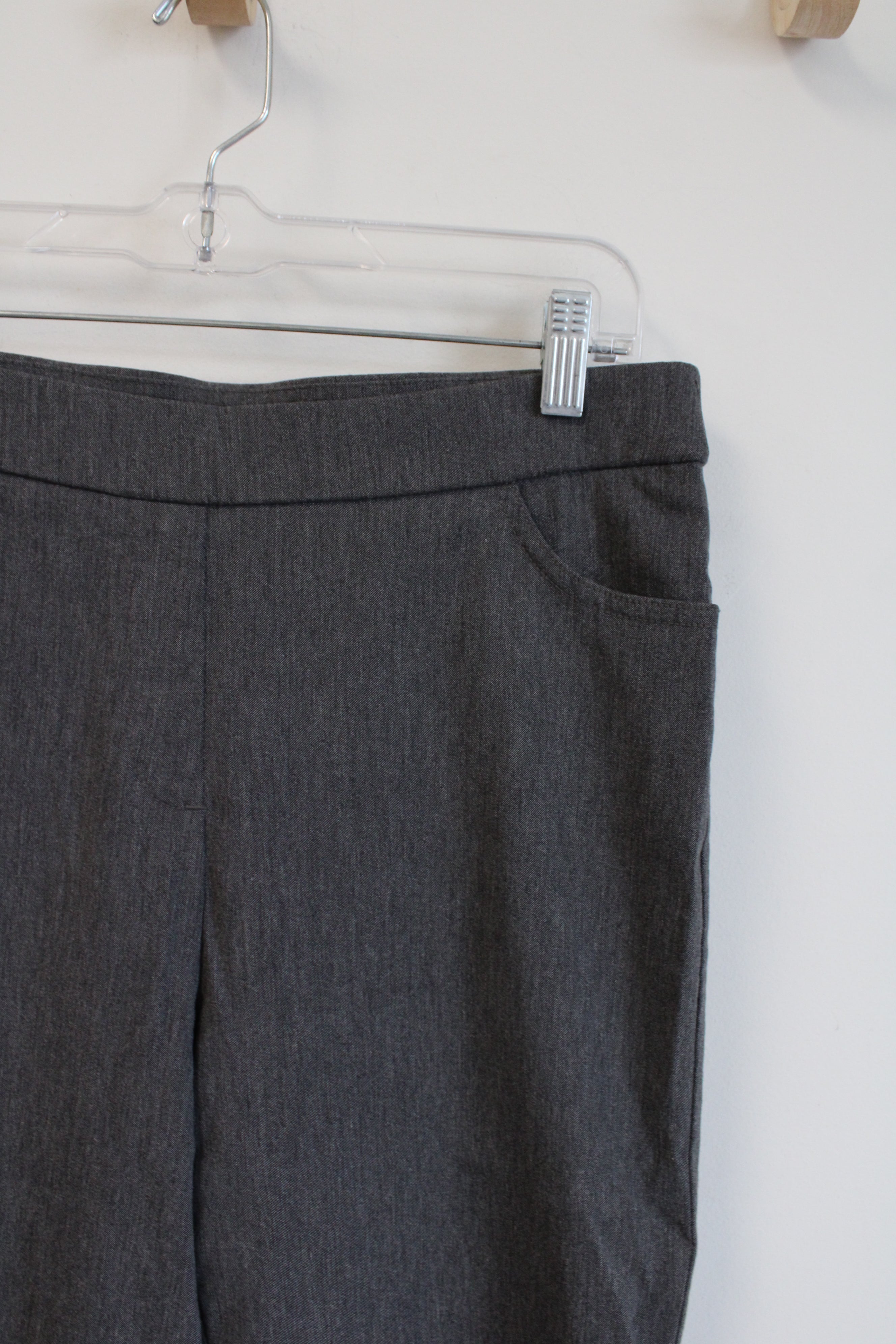 Alfred Dunner Petite Gray Dress Pants | 8P