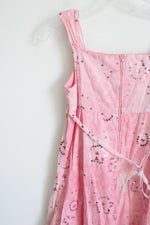 Bonnie Jean Sleeveless Pink Tie Dress | 16