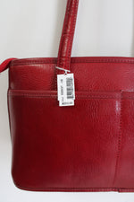 NEW Brighton Deep Red Leather Shoulder Purse