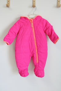 Cat and Jack Neon Pink Snow Suit | 6M