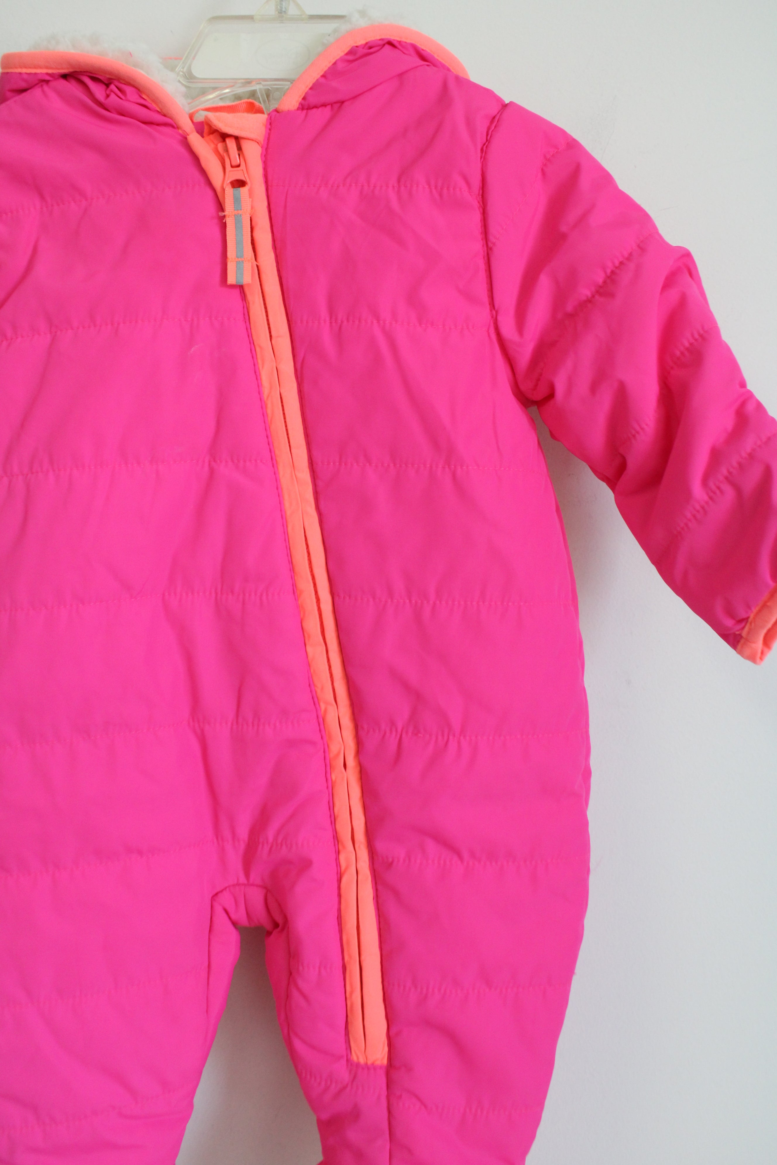 Cat and Jack Neon Pink Snow Suit | 6M