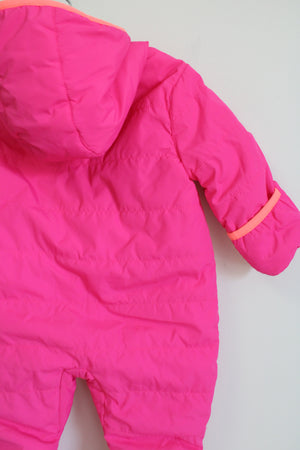 Cat and Jack Neon Pink Snow Suit | 6M