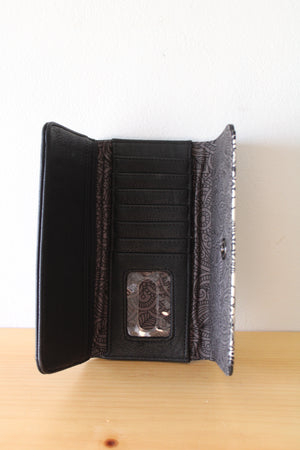 Loungefly Extra Large Clutch Wallet In Black/Cream