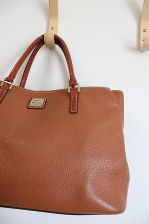 Dooney & Bourke Camel Brown Leather Satchel Purse