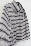 Faded Glory Gray Striped Fleece Lined Jacket | 3X (22W-24W)