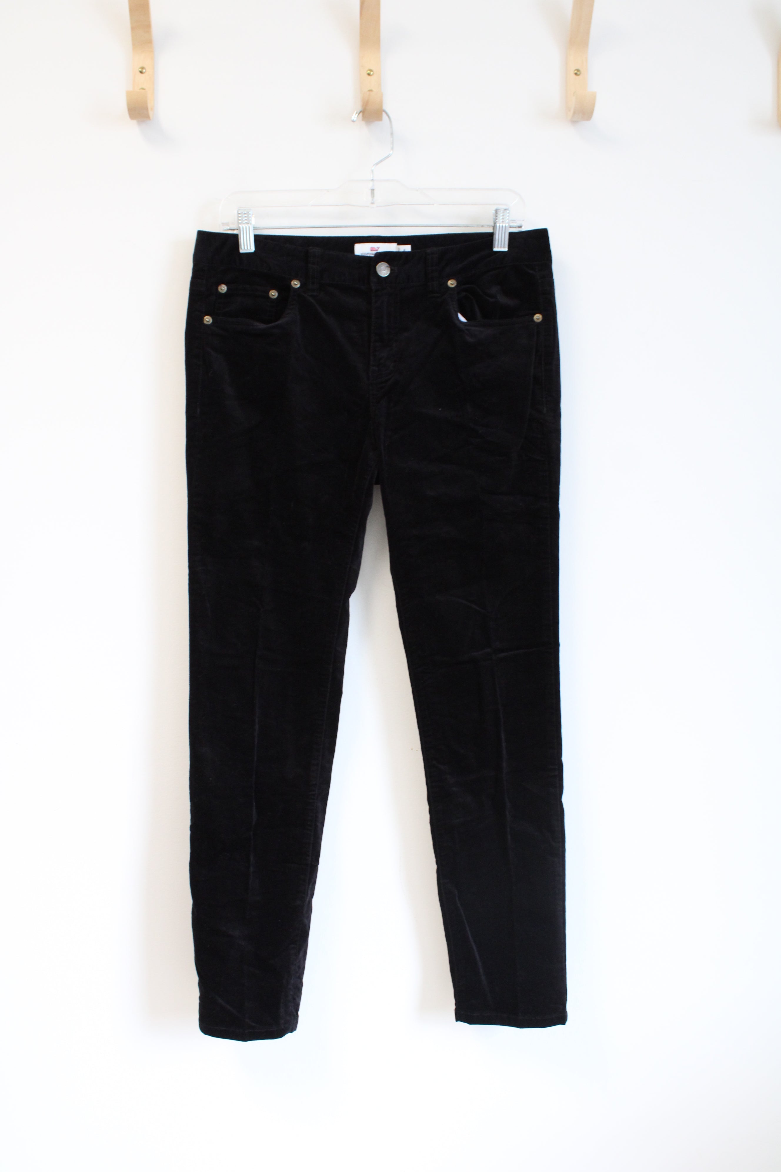 Vineyard Vines Black Velvet Pants | 6