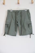 Union Bay Olive Green Cargo Y2K Shorts | 3