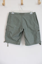 Union Bay Olive Green Cargo Y2K Shorts | 3